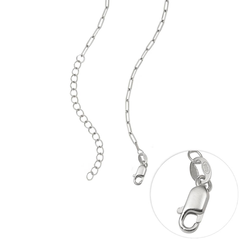 Labyrinth Name Necklace in Sterling Silver-3 product photo