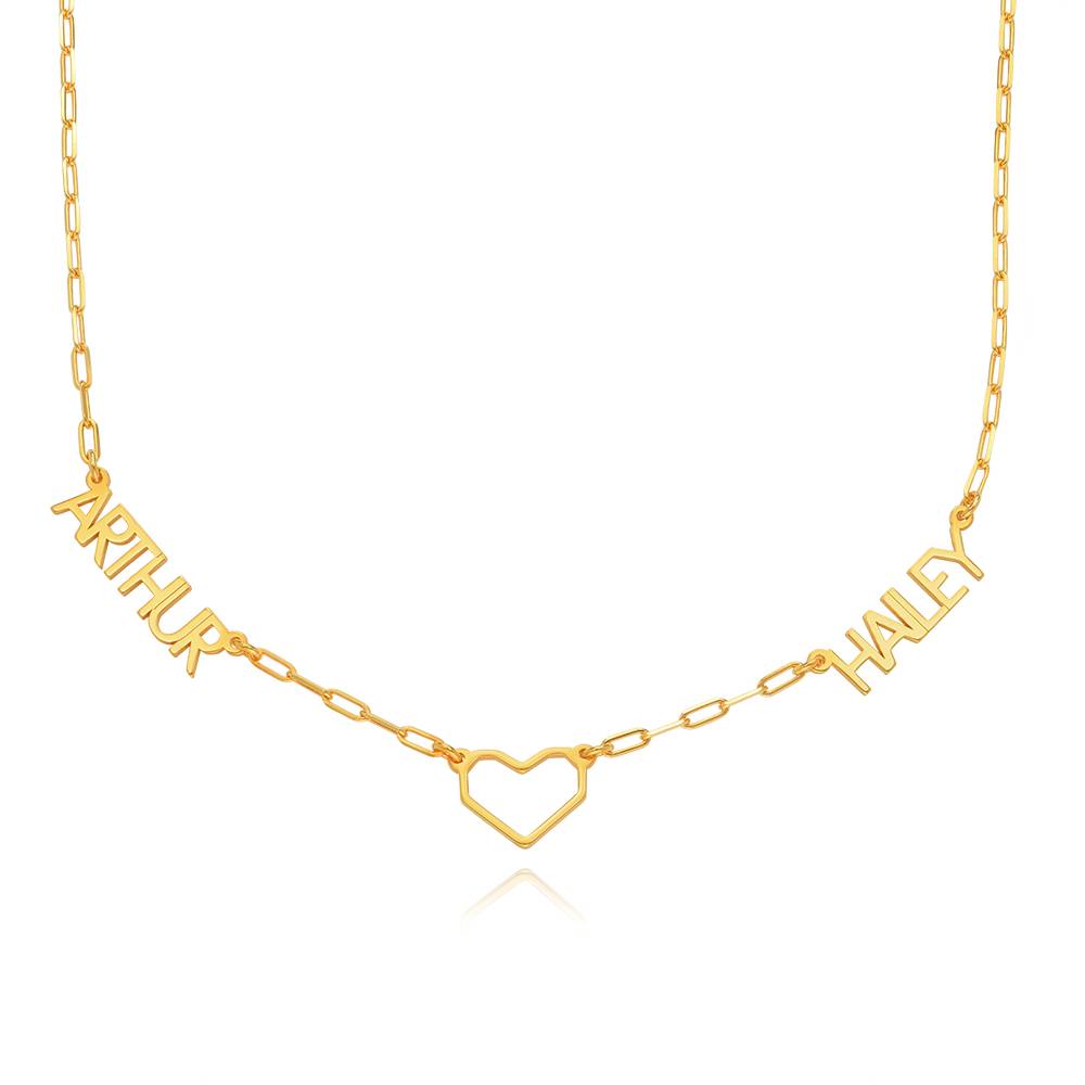 Heartstopper Name Necklace in 18K Gold Vermeil-1 product photo
