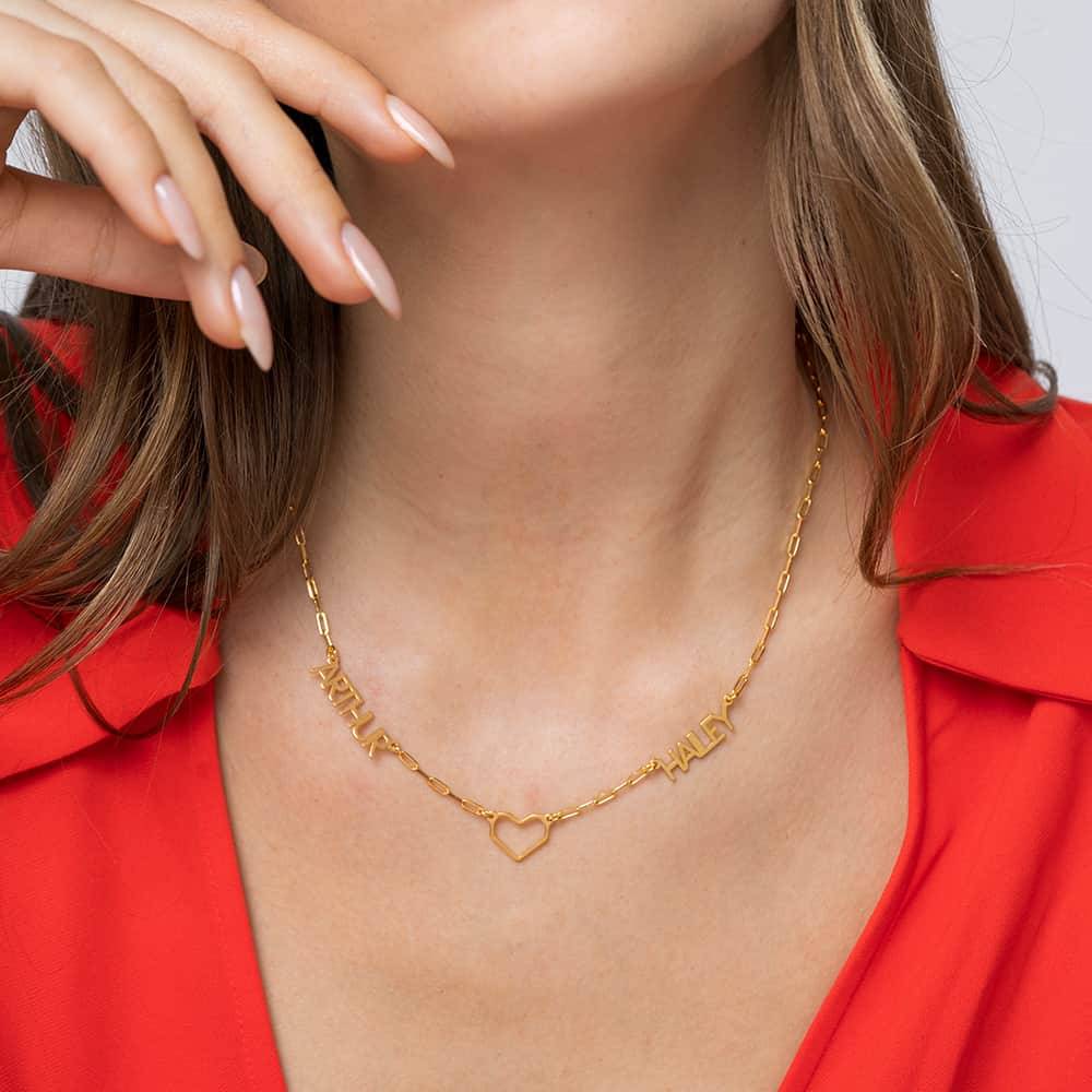 Heartstopper Name Necklace in 18K Gold Vermeil-2 product photo