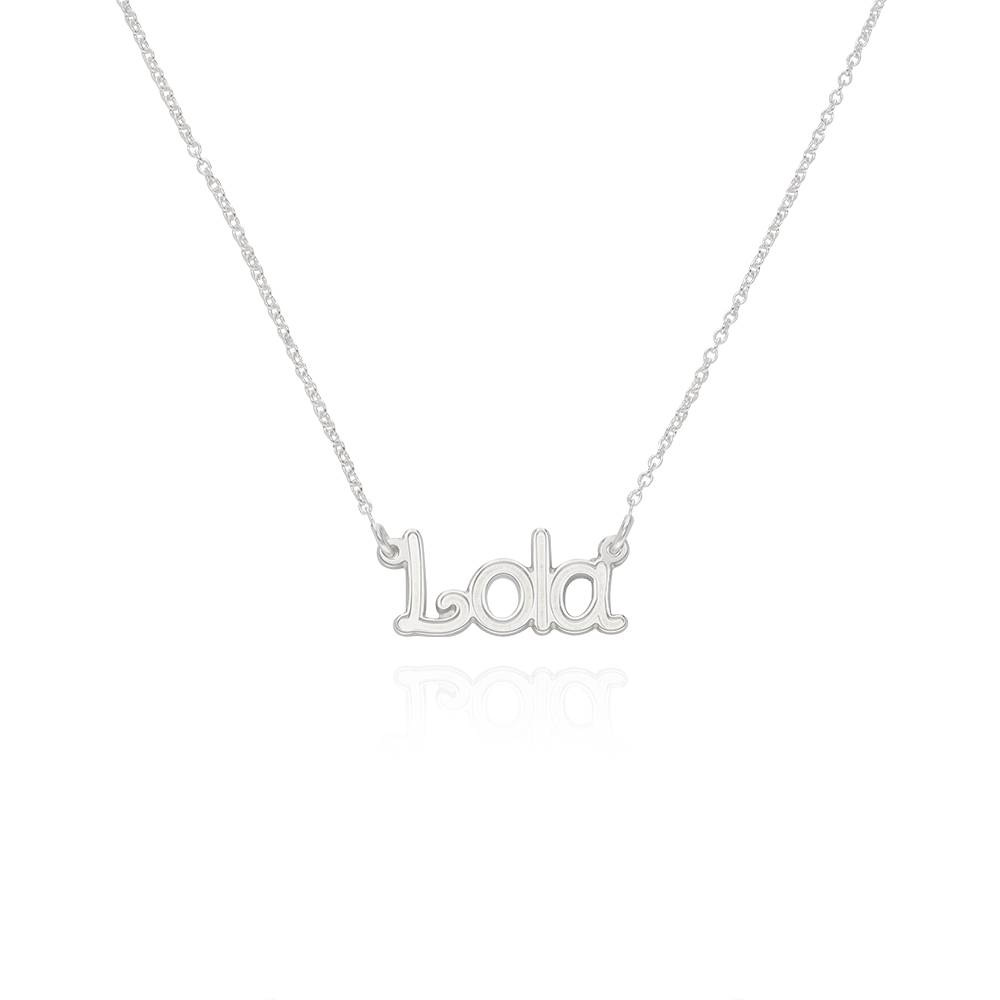 Rollercoaster Name Necklace in Sterling Silver-1 product photo