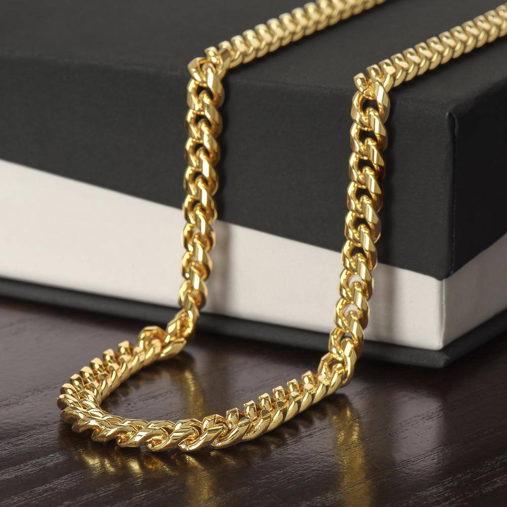 Cuban Link Chain Gold Stainless Steel-5 product photo
