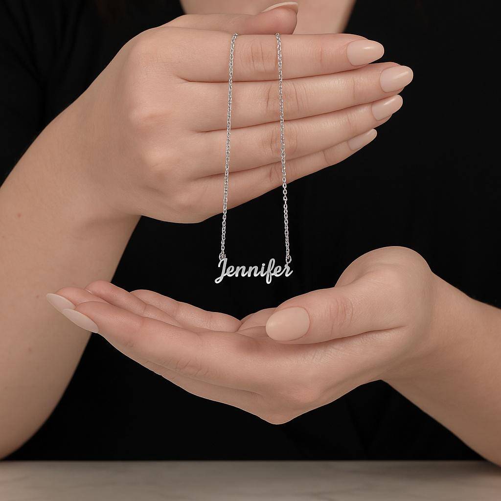 Custom Name Necklace in Stainless Steel-2 product photo