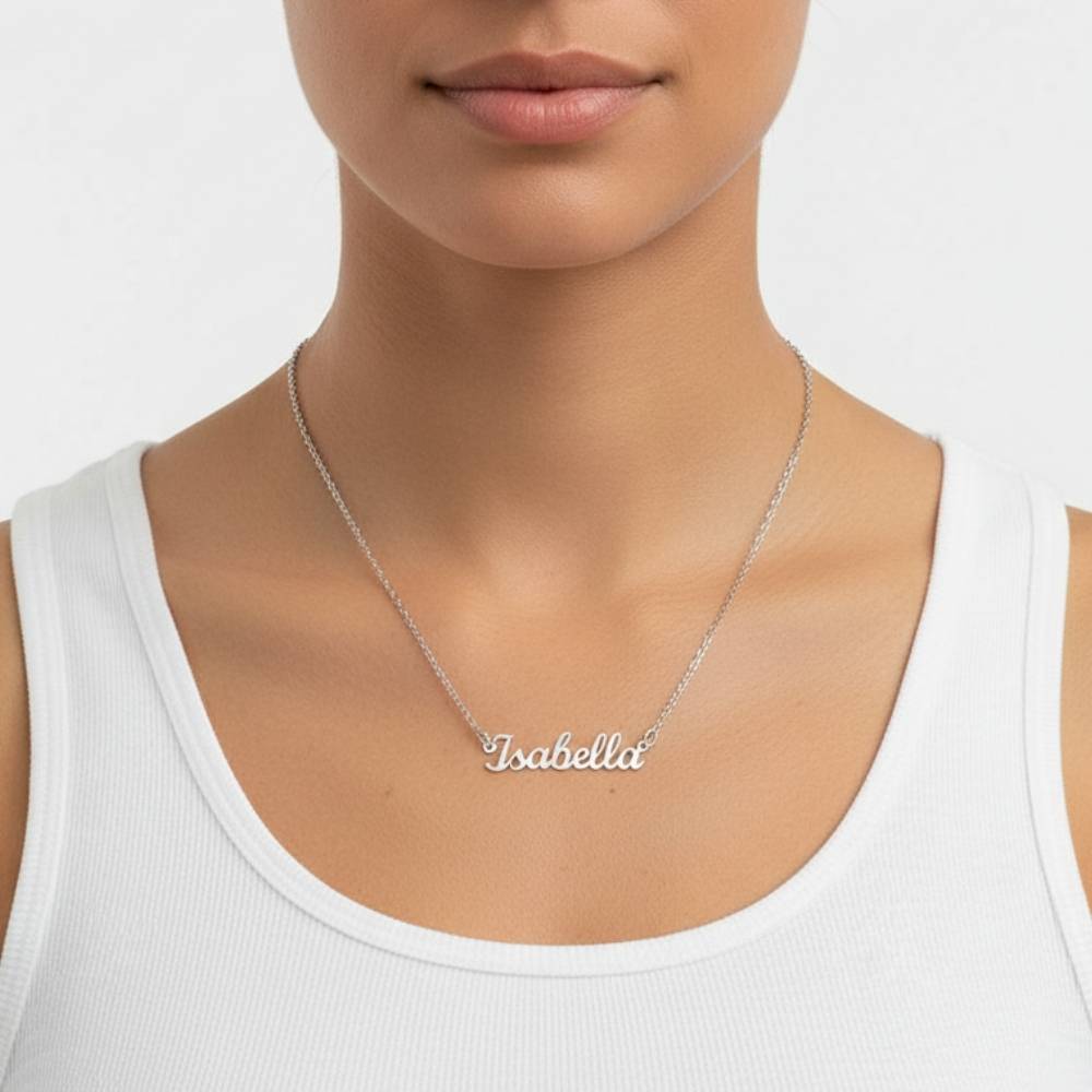 Custom Name Necklace in Stainless Steel-1 product photo