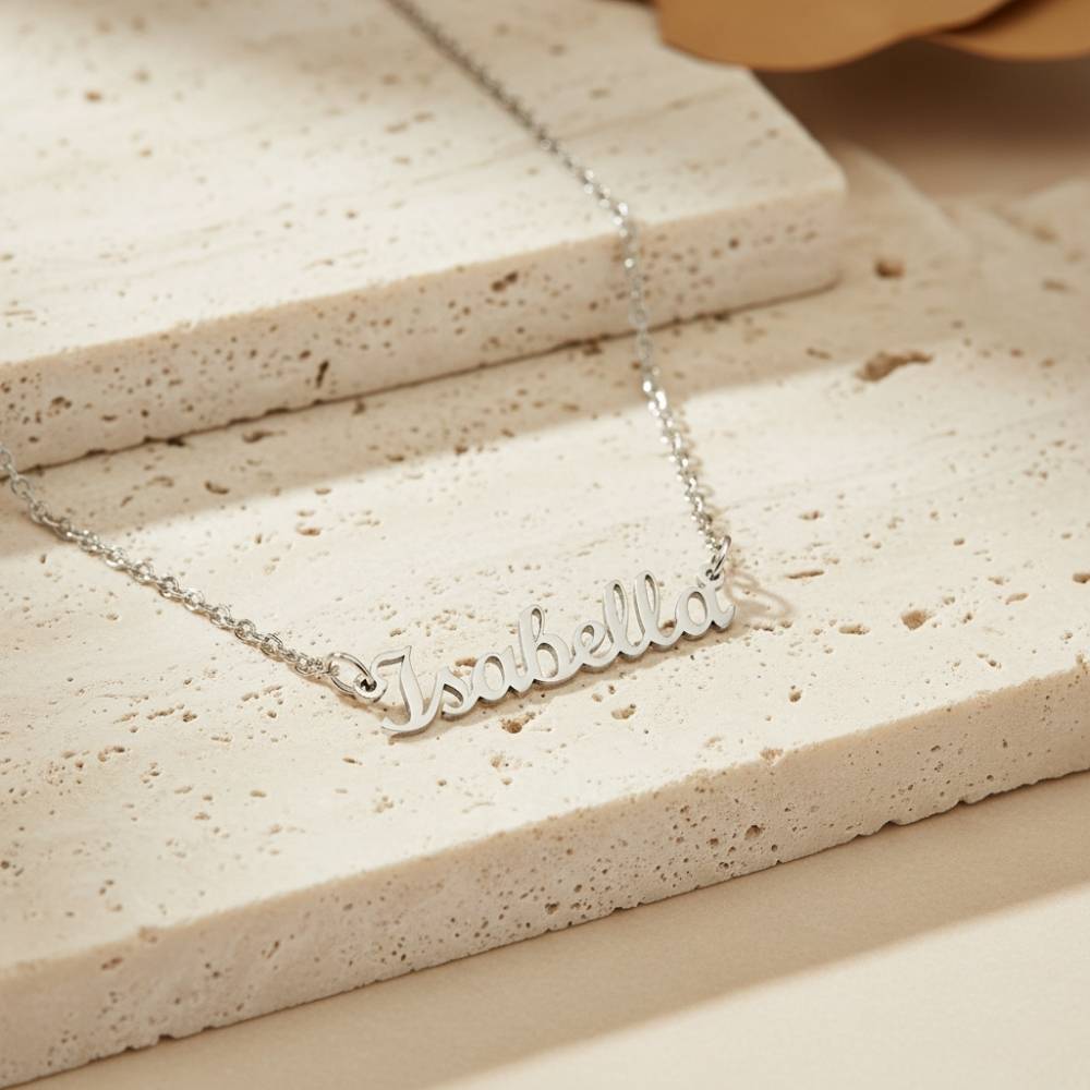 Custom Name Necklace in Stainless Steel-6 product photo