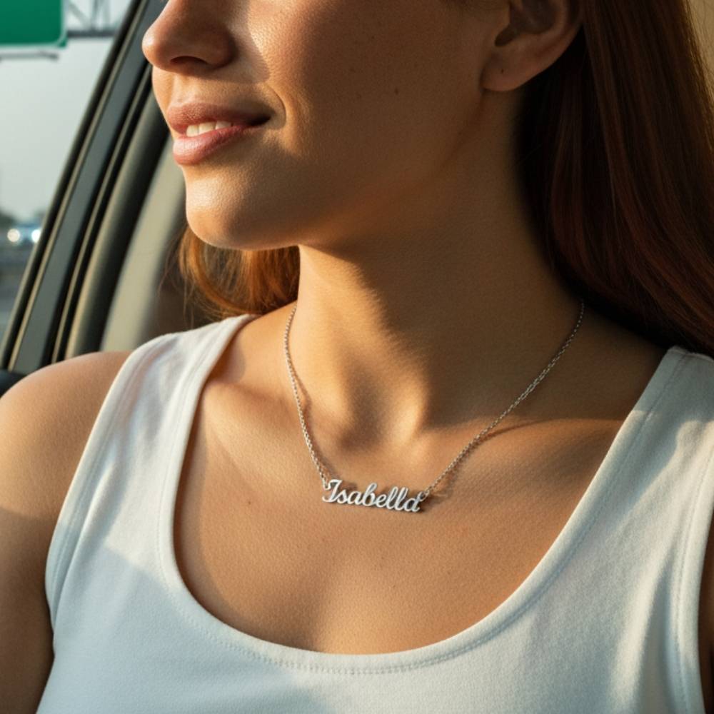 Custom Name Necklace in Stainless Steel-2 product photo