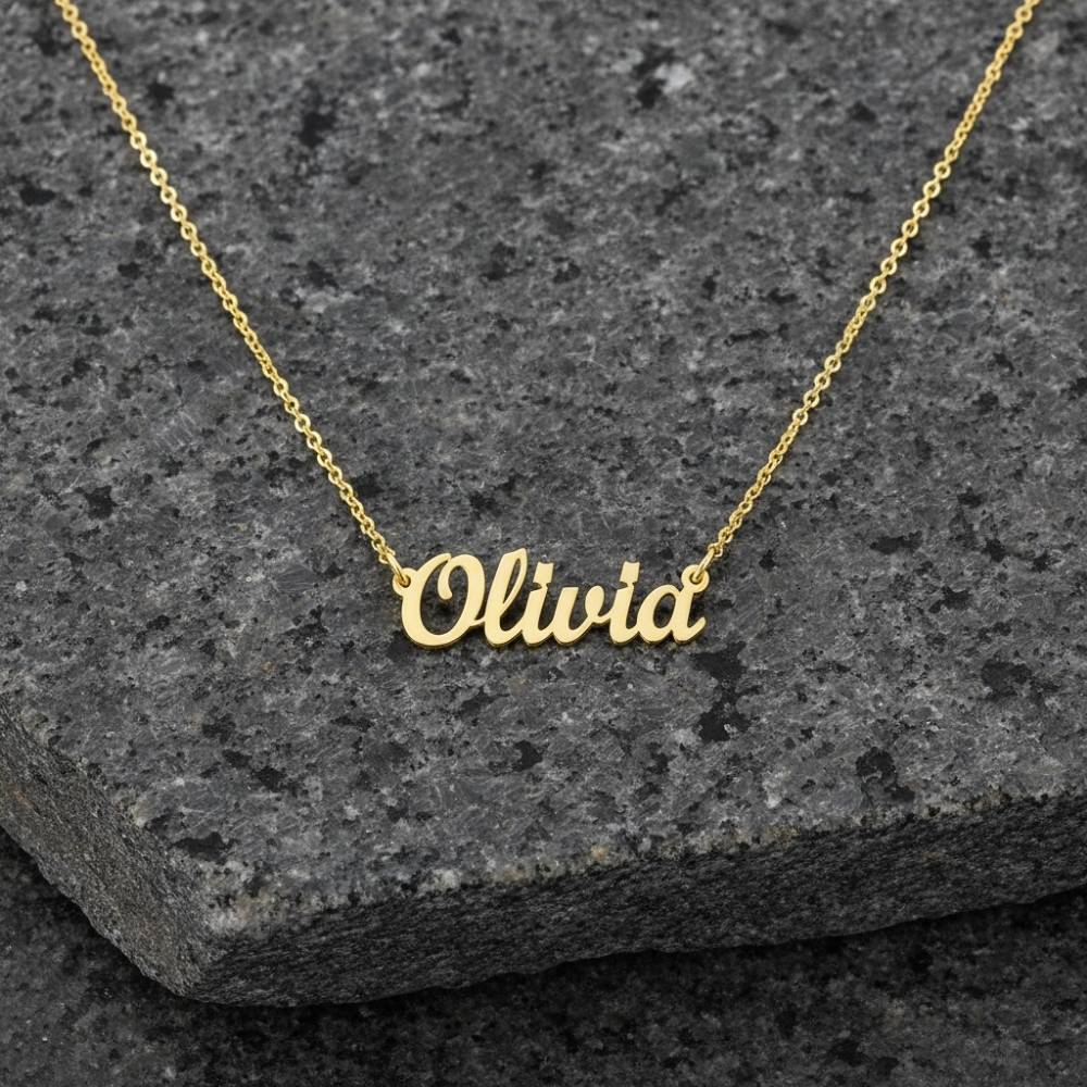 Custom Name Necklace in 18K Gold Plated Stainless Steel-1 Custom Name Necklace in 18K Gold Plated Stainless Steel-1 product photo