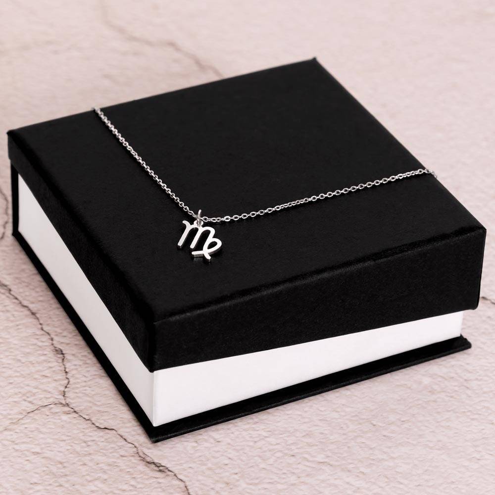 Stainless Steel Zodiac Symbol Necklace-1 product photo