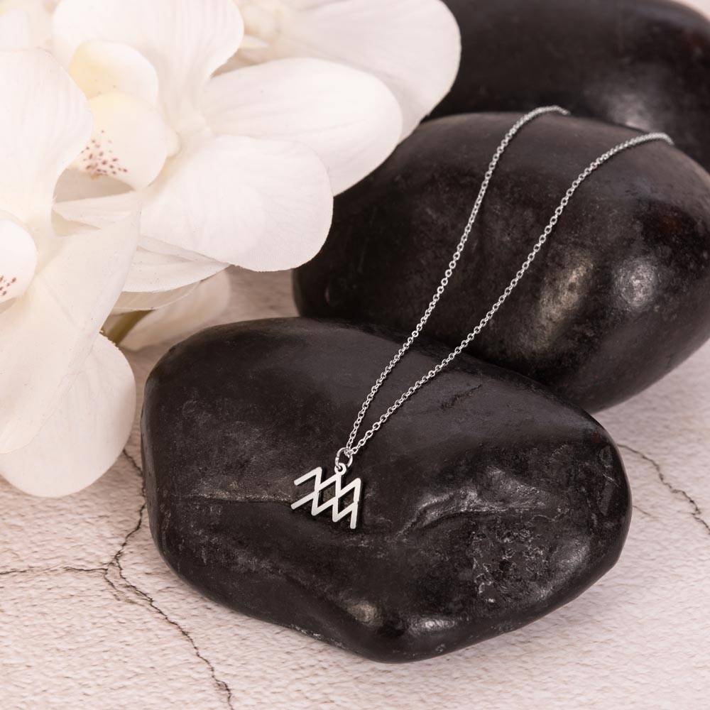 Stainless Steel Zodiac Symbol Necklace-5 product photo