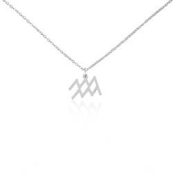 Stainless Steel Zodiac Symbol Necklace - Capricorn - MyNameNecklace