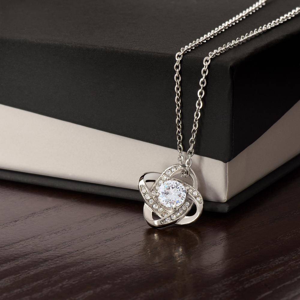 Stainless Steel Love Knot Necklace with MC-4 product photo