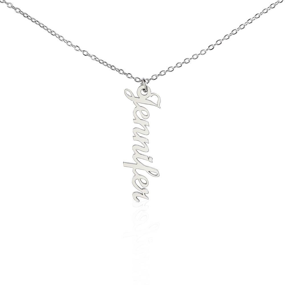 Stainless Steel Vertical Name Necklace-3 product photo