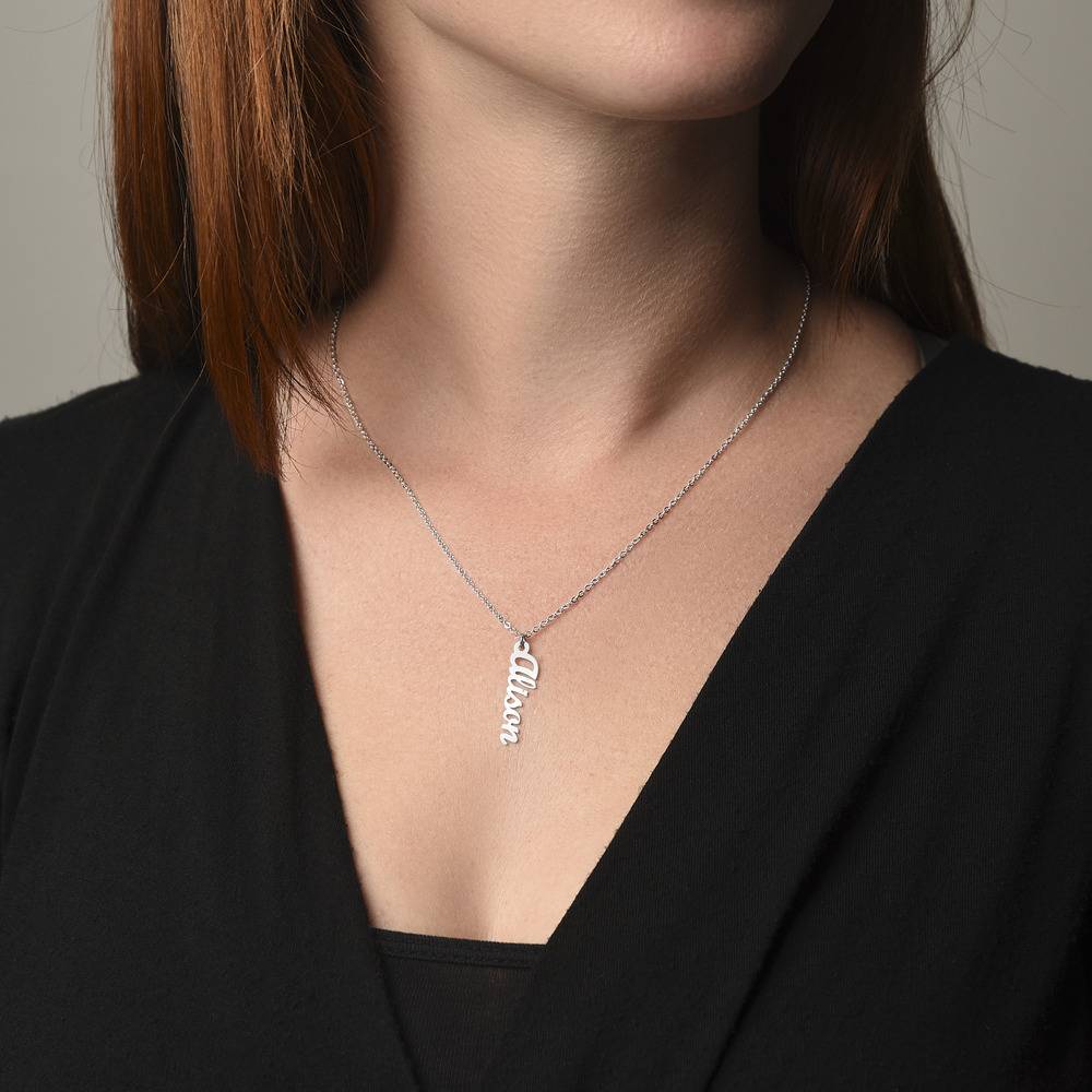 Stainless Steel Vertical Name Necklace-1 product photo
