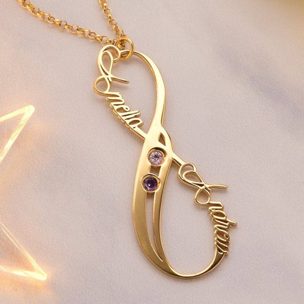 Gold Divine Infinity Name Necklace-1 product photo